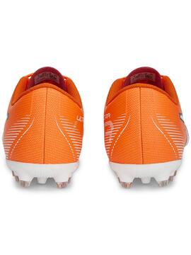 Bota Futbol Puma Ultra Play MG Naranja Niñ@