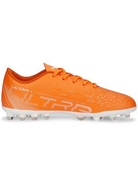 Bota Futbol Puma Ultra Play MG Naranja Niñ@