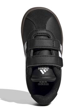 Zapatilla Adidas VL Court 3 Negro Bebe