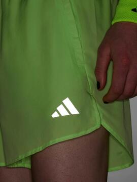 Pantalon Corto Adidas Verde Fosforito M