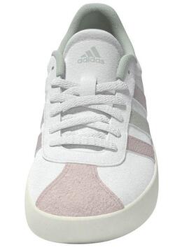 Zapatilla Adidas VL Court Bco/Rosa Jr