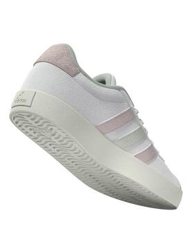 Zapatilla Adidas VL Court Bco/Rosa Jr