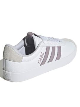 Zapatilla Adidas VL Court W Bco/Rosa