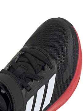 Zapatilla Adidas Runfalcon Negro Rojo Jr