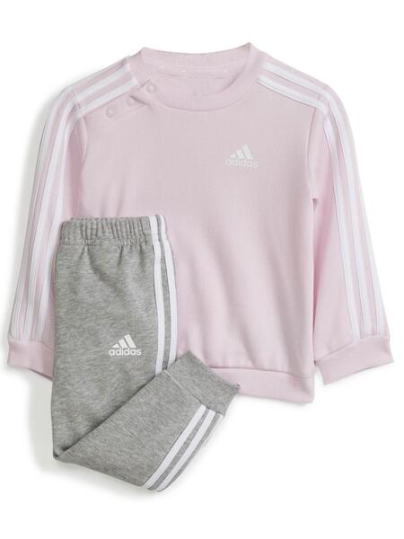 Chandal Adidas 3S Rosa Gris Bebe