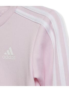 Chandal Adidas 3S Rosa/Gris Bebe