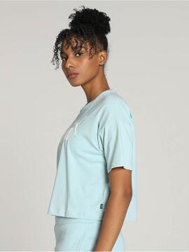 Camiseta Puma Cropped W Turquesa