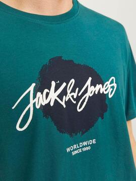 Camiseta Jack&Jones Crew M Verde