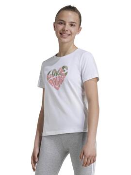 Camiseta Adidas Blanca Niña