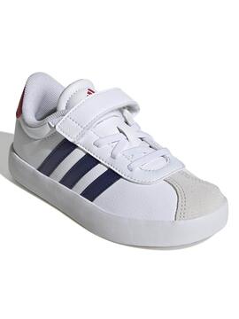 Zapatilla Adidas VL Court Blanco/Azul/Rojo Jr