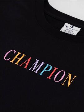 Camiseta Champion Legacy Blanco/Multi Mujer