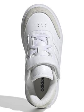 Zapatilla Adidas Courtblock Blanco Jr