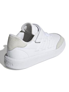 Zapatilla Adidas Courtblock Blanco Jr