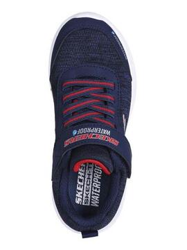 Zapatilla Skechers Bounder WP Azul/Rojo Jr