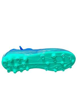 Bota Futbol Puma Future7 Match MG Azul/Verde Jr