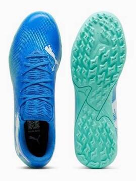 Bota Futbol Puma Future7 Turf M Azul/Verde