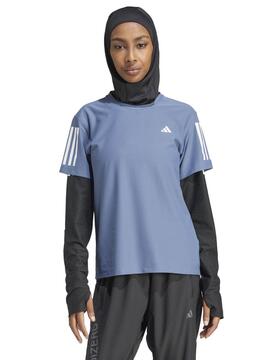 Camiseta Adidas On The Run W Azul