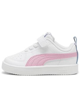 Zapatilla Puma Rickie Bco/Rosa/Azul Bebe