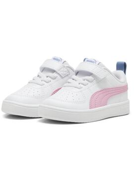 Zapatilla Puma Rickie Bco/Rosa/Azul Bebe