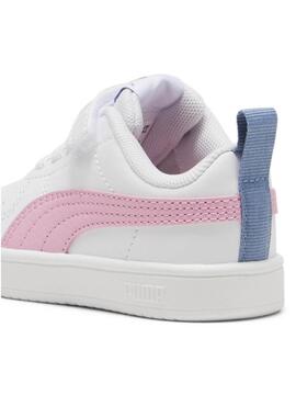 Zapatilla Puma Rickie Bco/Rosa/Azul Bebe