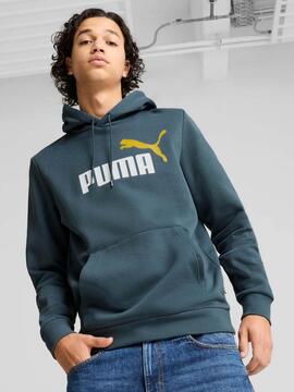 Sudadera Puma Big Logo M Azul/Amarillo