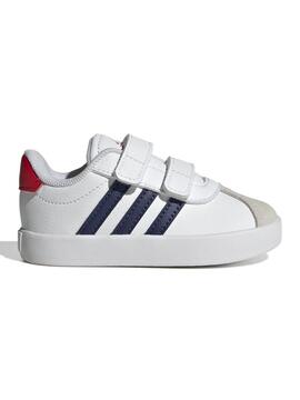 Zapatilla Adidas VL Court 3  Bco/Azul/Rojo Bebe