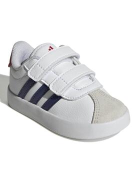 Zapatilla Adidas VL Court 3  Bco/Azul/Rojo Bebe