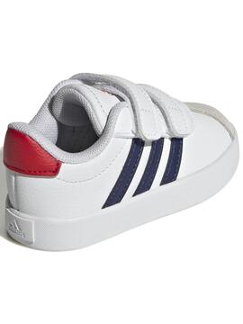 Zapatilla Adidas VL Court 3  Bco/Azul/Rojo Bebe