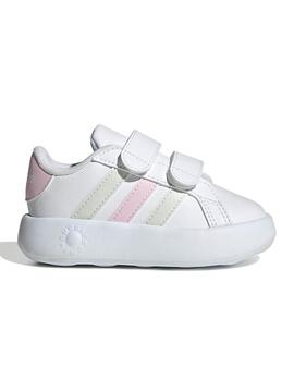 Zapatilla Adidas Grand Court 2  Blanco/Verde Bebe