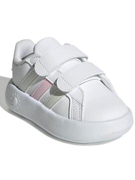 Zapatilla Adidas Grand Court 2  Blanco/Verde Bebe