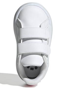 Zapatilla Adidas Grand Court 2  Blanco/Verde Bebe