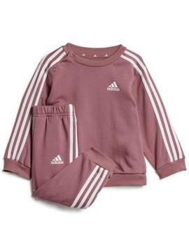 Chandal Adidas 3S Rosa Bebe