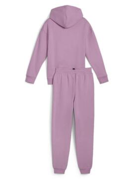 Chandal Puma Suit Fleece Rosa Jr