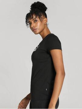 Camiseta Puma ESS Script W Negro/Bco