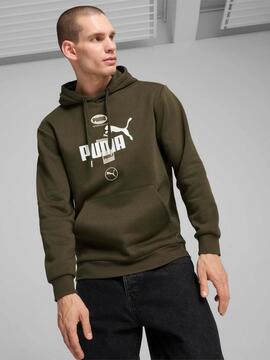 Sudadera Puma Power Graphic M Verde