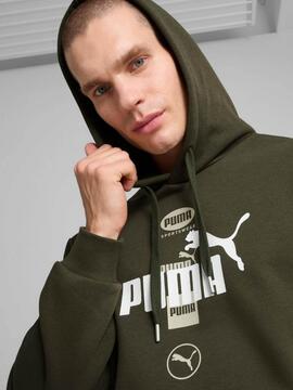 Sudadera Puma Power Graphic M Verde