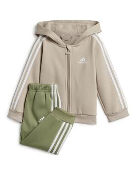 Chandal Adidas 3S Beige/Verde Bebe