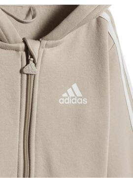 Chandal Adidas 3S Beige/Verde Bebe