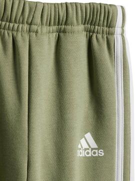 Chandal Adidas 3S Beige/Verde Bebe