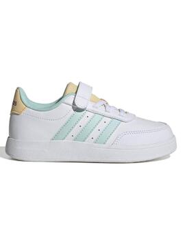 Zapatillas Adidas Breaknet Blanco Verde Niña