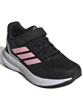 Zapatilla Adidas Runfalcon 5 Negro/Rosa Jr