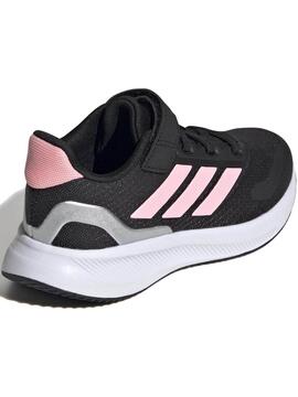 Zapatilla Adidas Runfalcon 5 Negro/Rosa Jr