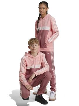 Chandal Adidas 3S Rosa Jr