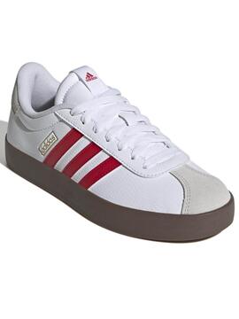 Zapatilla Adidas VL Court 3 W Bco/Rojo/Caramelo