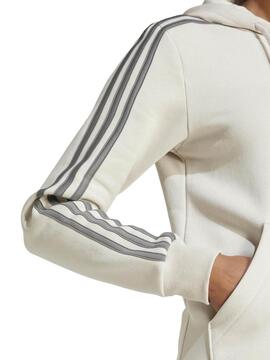 Chaqueta Adidas 3S FL W Beige