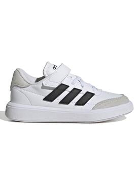 Zapatilla Adidas Courtblock Blanco Negro Niño