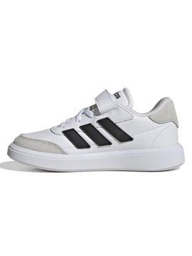 Zapatilla Adidas Courtblock Blanco Negro Niño