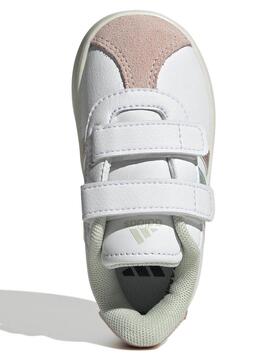 Zapatilla Adidas VL Court 3 Bco/Rosa Bebe