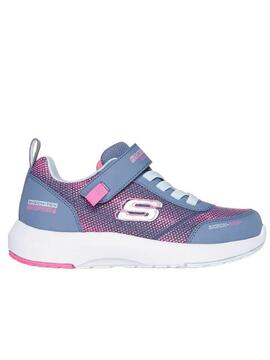 Zapatilla Skechers Dynamic WP Gris/Rosa Jr