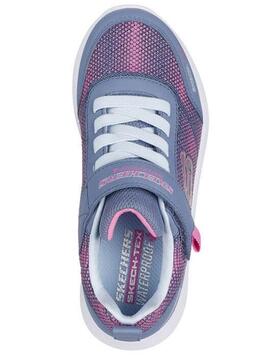 Zapatilla Skechers Dynamic WP Gris/Rosa Jr